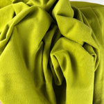 Moss Green Cotton Jersey Spandex 10 oz Medium Weight Eco-Friendly Sustainable Fabric By the Yard - View 2