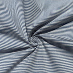 Cotton Oxford Striped Blue Woven Fabric | Soft Breathable Material for Sewing, DIY Crafts, Apparel and Clothing - View 3