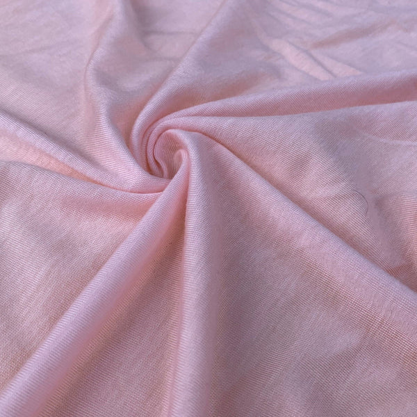 Jersey Knit Modal Spandex Lycra Stretch Pink Lemonade Blend Solid 60″ Fabric By the Yard Good For Face Mask