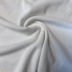 Cotton Waffle Thermal Fabric | Soft Waffle Knit Fabric by the Yard - View 3