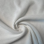 Cotton Waffle Thermal Fabric | Soft Waffle Knit Fabric by the Yard - View 4