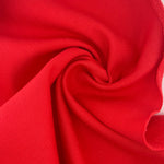 Organic Red Cotton Fleece  Medium Weight | 350 GSM/ 12 OZ Knit Sweatshirt Fabric By The Yard - View 3
