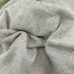 Oatmeal Gray Blue Speckled French Terry  15 Oz French Terry Sweatshirt Fabric By The Yard/ Matching Rib - View 3