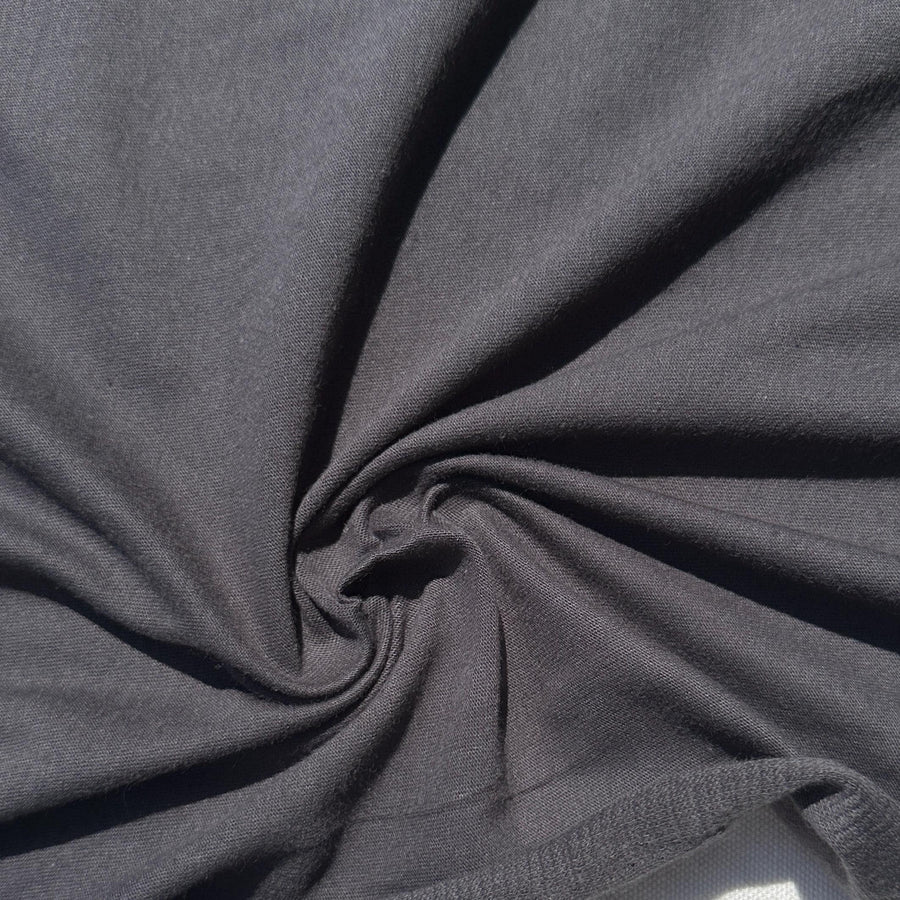 100% Cotton Jersey Slate Gray Knit Medium-Heavy Weight Eco-Friendly Fabric By The Yard 60″