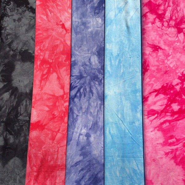Bamboo Cloud Tie Dye Splash Jersey Knit Spandex Medium Heavy Weight Eco-Friendly Fabric By The Yard Jersey Knit 60″