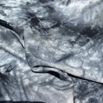 Bamboo Charcoal Black & White Tie Dye Splash Spandex Jersey Knit 60″ Eco-Friendly Fabric By The Yard for Face Mask - View 3