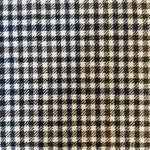 Italian Wool Checkered Plaid Flannel Brown and White Woven Fabric by the Yard –Soft & Durable - View 2