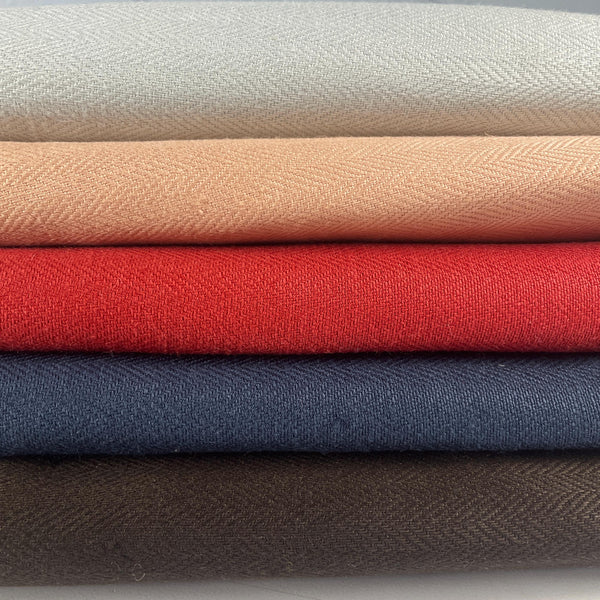 100% Italian Linen Heavy Herringbone 12 oz Upholstery/Apparel Fabric By The Yard 60″