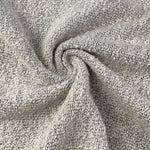 Double-Sided  French Terry Striped Gray Fabric by the Yard | 15 Oz/340 GSM – Reversible Knit for Hoodies, Sweatshirts, Loungewear & More - View 2