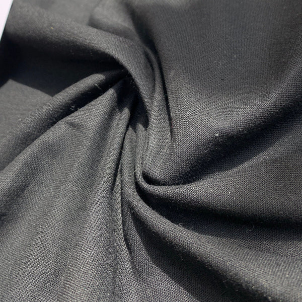 100% Cotton Black Broadcloth Sheeting Fabric By the Yard 60″
