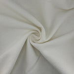 Heavy Cotton Waffle Baby Thermal PFD Fabric With Matching Rib – White 360 GSM | Waffle Knit by the Yard - View 3