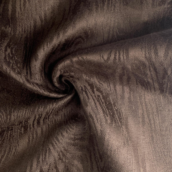 Heavy Italian Linen Brown Wood Jacquard Pattern Design 16 oz Upholstery/Apparel Fabric By The Yard 60″