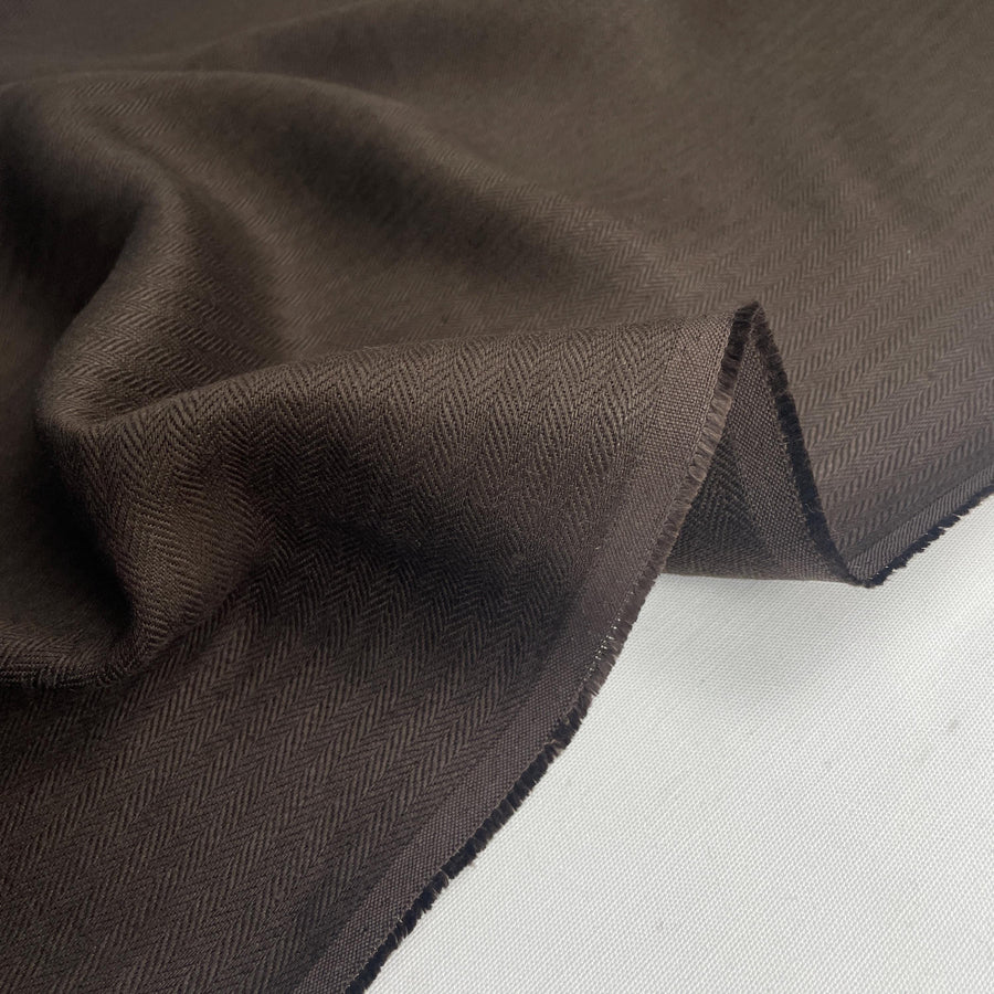 100% Italian Linen Heavy Herringbone 12 oz Upholstery/Apparel Fabric By The Yard 60″