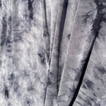 Bamboo Spandex Jersey Knit Charcoal Gray & White Cloud Tie Dye Splash 60″ Eco-Friendly Sustainable Fabric By The Yard - View 3