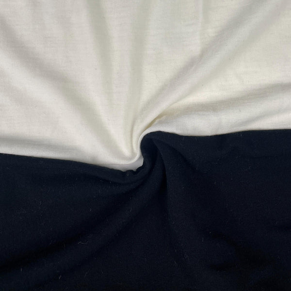 Merino Wool Jersey Knit Spandex Lycra Stretch Fabric By the Yard