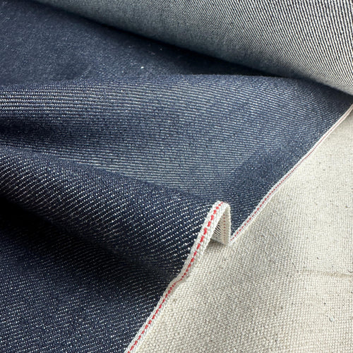 Selvedge Denim Project Pack — raw indigo denim + pocketing twill