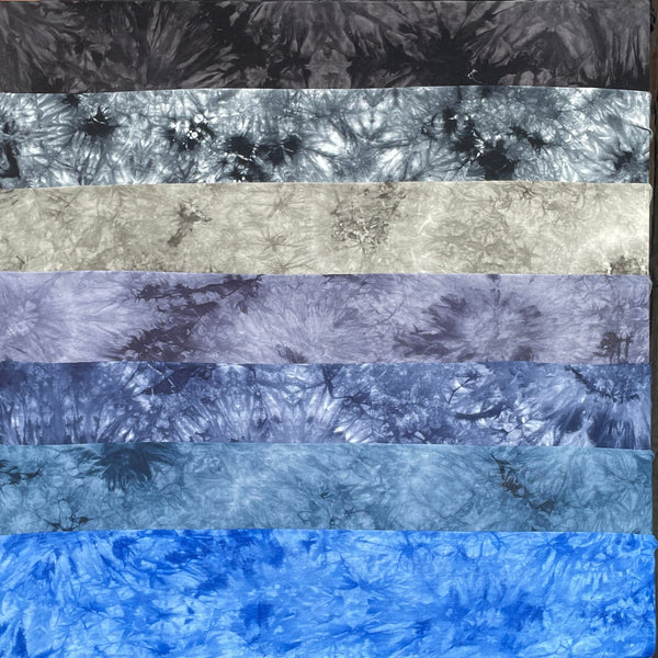 Bamboo Spandex Jersey Knit Multiple colors Cloud Tie Dye Splash 60″ Eco-Friendly Fabric By The Yard