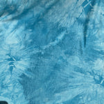 Bamboo Sky Blue & White Tie Dye Splash Spandex Jersey Knit 60″ Eco-Friendly Fabric By The Yard
