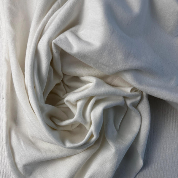 White Cotton Jersey, 10 oz
