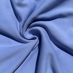 Cotton Fleece Riptide With Matching Rib Medium Weight | 400 GSM/ 12 OZ Knit Sweatshirt Fabric By The Yard - View 4