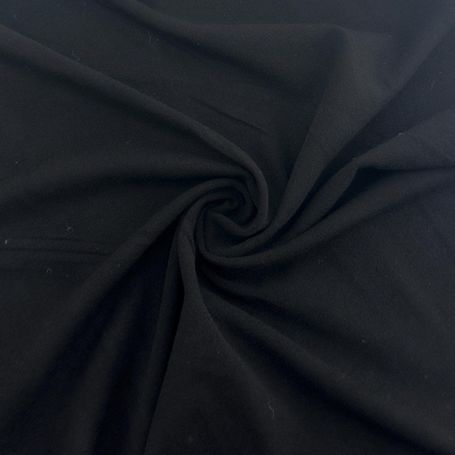 Bamboo Spandex Black Lycra Jersey Knit Fabric By the Yard 60″