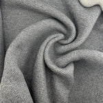 Heavy Fleece Thick Sherpa Heather Gray Cotton Fabric | 500 GSM Heavy Sweatshirt Fabric By The Yard