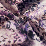 100% Linen Lightweight Japanese Purple Patterned Voile by the Yard - Soft and Breathable Fabric for Sewing, Crafts, and Dressmaking - View 3