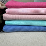 Cotton Waffle Thermal Fabric | Soft Waffle Knit Fabric by the Yard - View 6