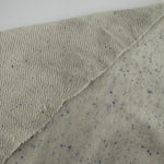 Oatmeal Gray Blue Speckled French Terry  15 Oz French Terry Sweatshirt Fabric By The Yard/ Matching Rib - View 4