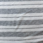 Cotton Jersey Stripe · gray/cream