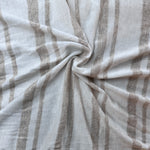 Cotton Jersey Stripe · beige/white