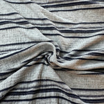 Cotton Jersey Stripe · gray/navy