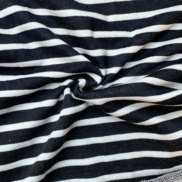 Cotton Jersey Stripe · black/cream