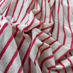 Cotton Jersey Stripe · red/beige