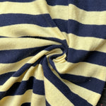 Cotton Jersey Stripe · navy/yellow