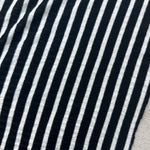 Cotton Jersey Stripe · black/dark gray