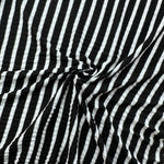 Cotton Jersey Stripe · black/dark gray