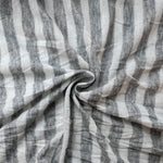 Cotton Jersey Stripe · gray/white