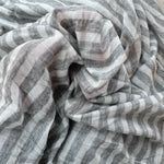 Cotton Jersey Stripe · gray/white