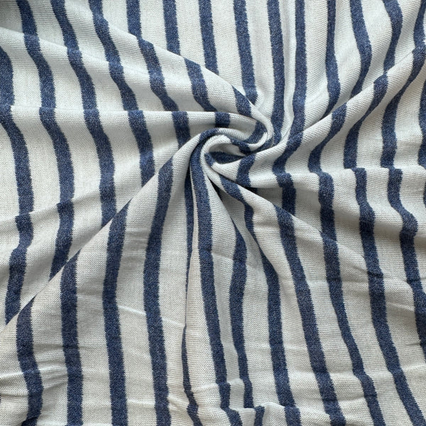 Cotton Jersey Stripe · blue/white