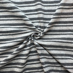 Cotton Jersey Stripe · gray/light beige