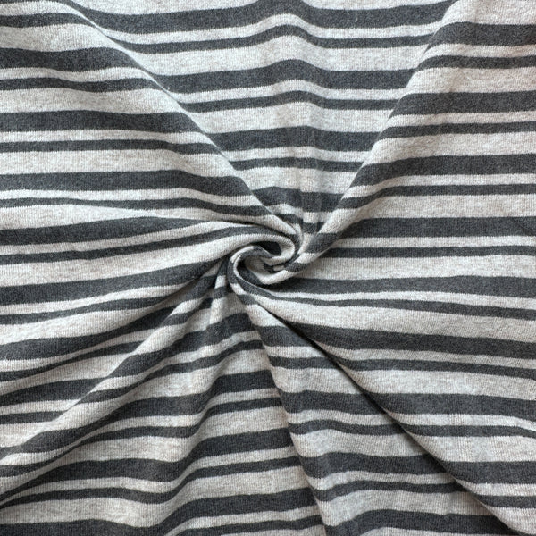 Cotton Jersey Stripe · gray/light beige