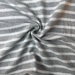 Cotton Jersey Stripe · gray/white