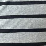 Cotton Jersey Stripe · gray/black