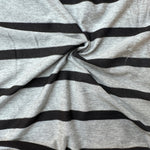 Cotton Jersey Stripe · gray/black