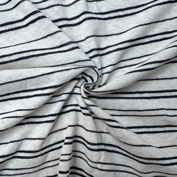 Cotton Jersey Stripe · black/white