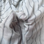 Cotton Jersey Stripe · white/light gray