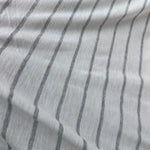 Cotton Jersey Stripe · white/light gray