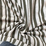 Cotton Jersey Stripe · green/gray