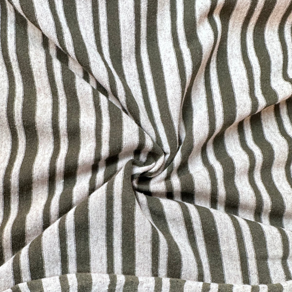Cotton Jersey Stripe · green/gray